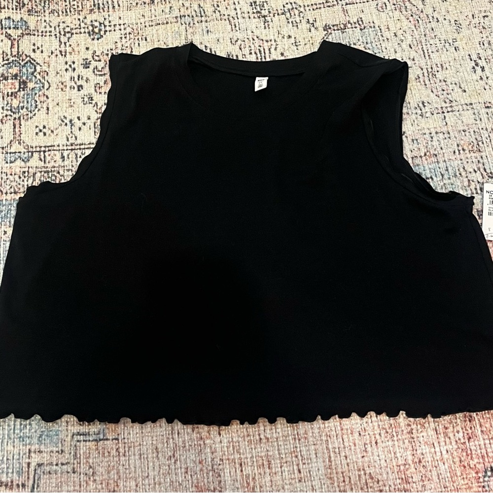 Nordstrom‎ Patterned Black Tank